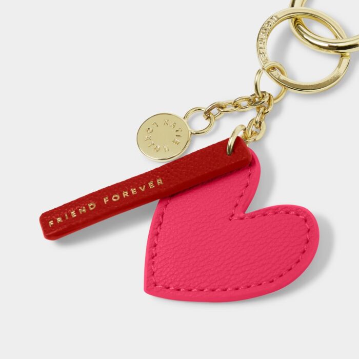 Katie Loxton Chain Keyring 'Friends Forever' - Fuchsia
